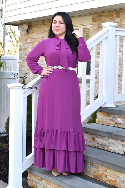 Sahar Purple Maxi Dress