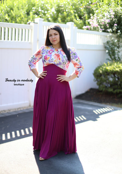 Lilibeth Floral / Bugambilia Maxi Dress