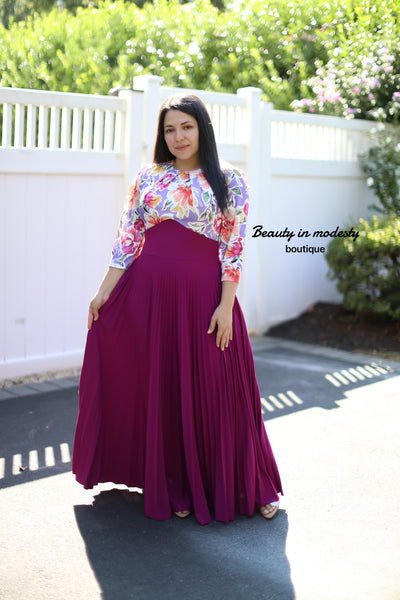 Lilibeth Floral / Bugambilia Maxi Dress