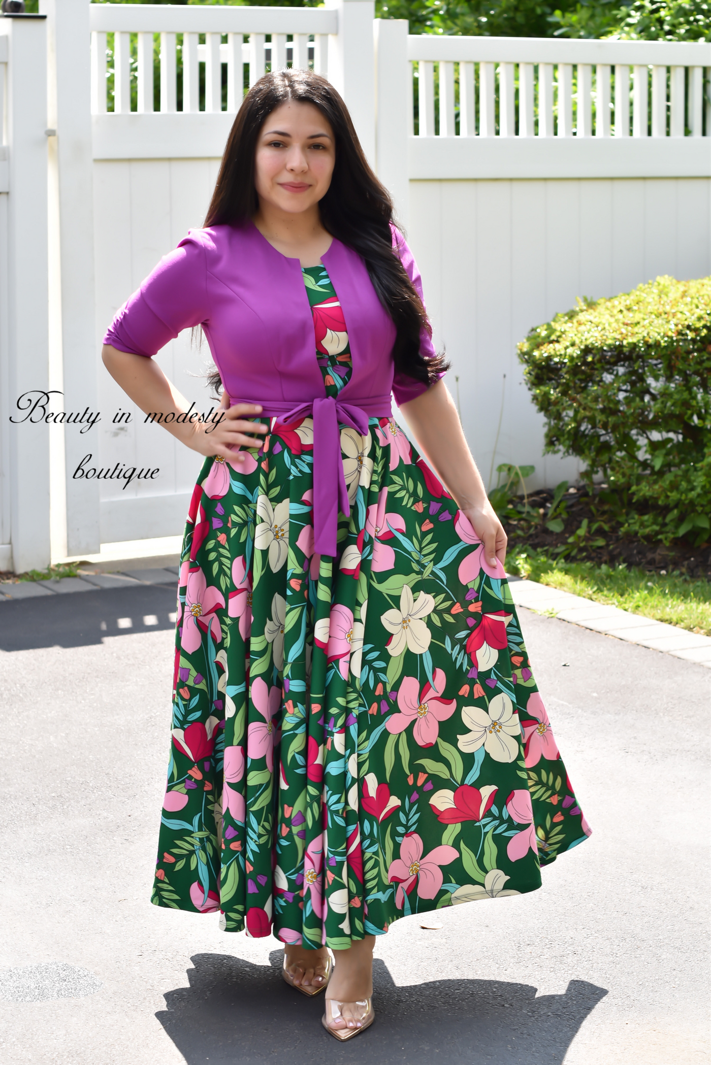 Maxima Purple Maxi Dress