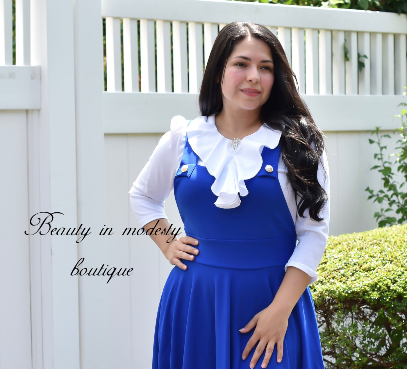 White Brooch Top
