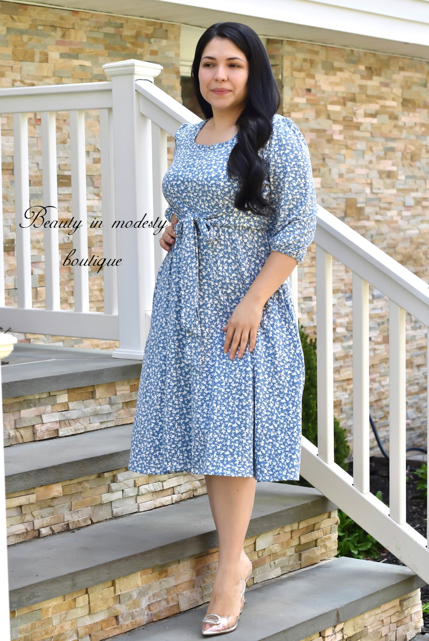 Celeste Pastel Midi Dress