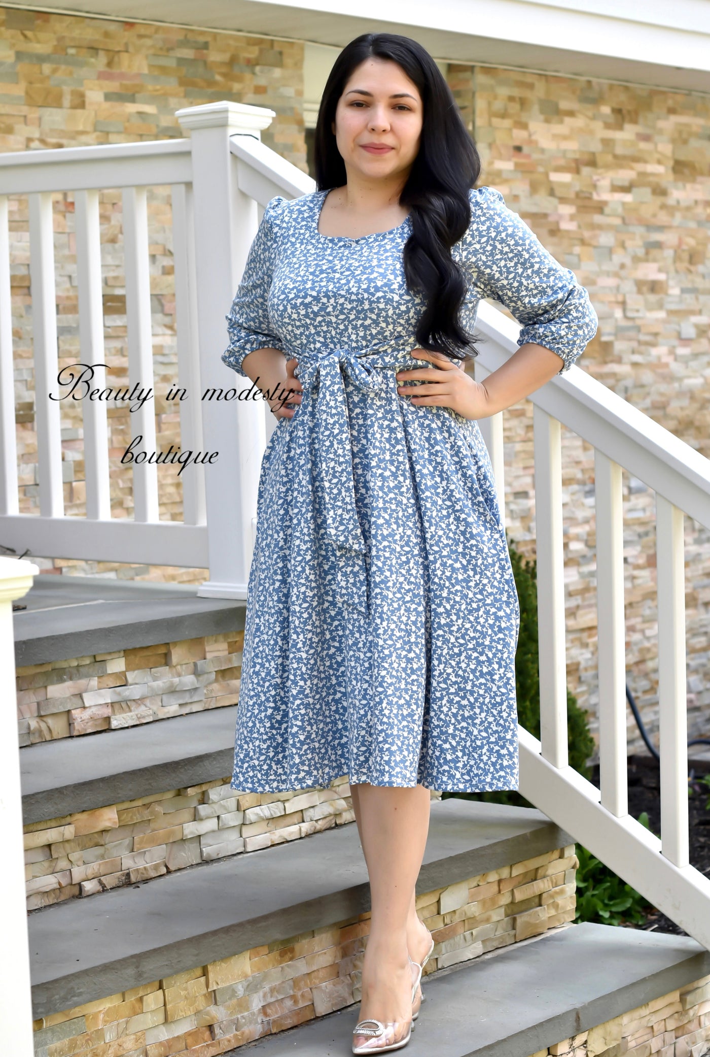 Celeste Pastel Midi Dress