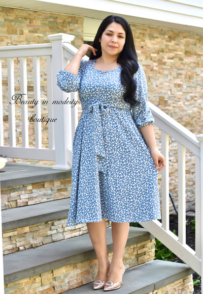 Celeste Pastel Midi Dress