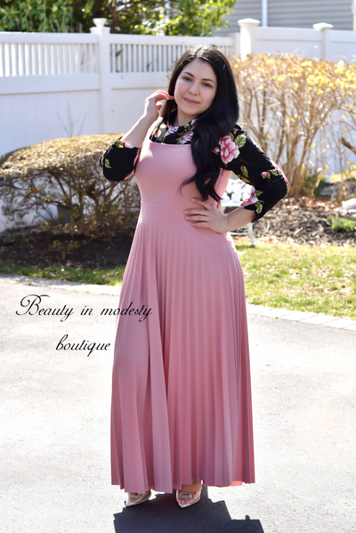 Rose Pleated Jumper Overall