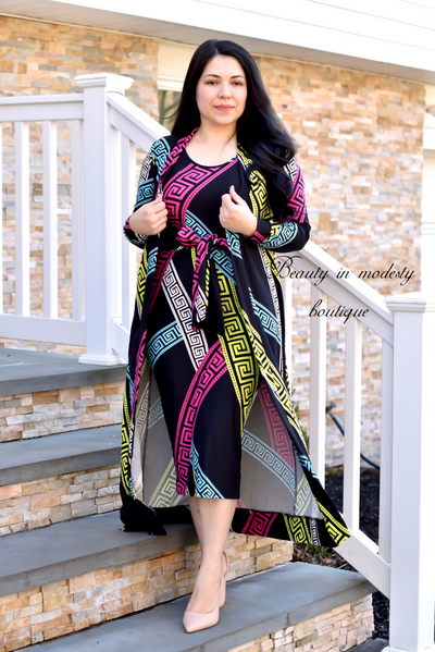 Tribal Midi Dress Set
