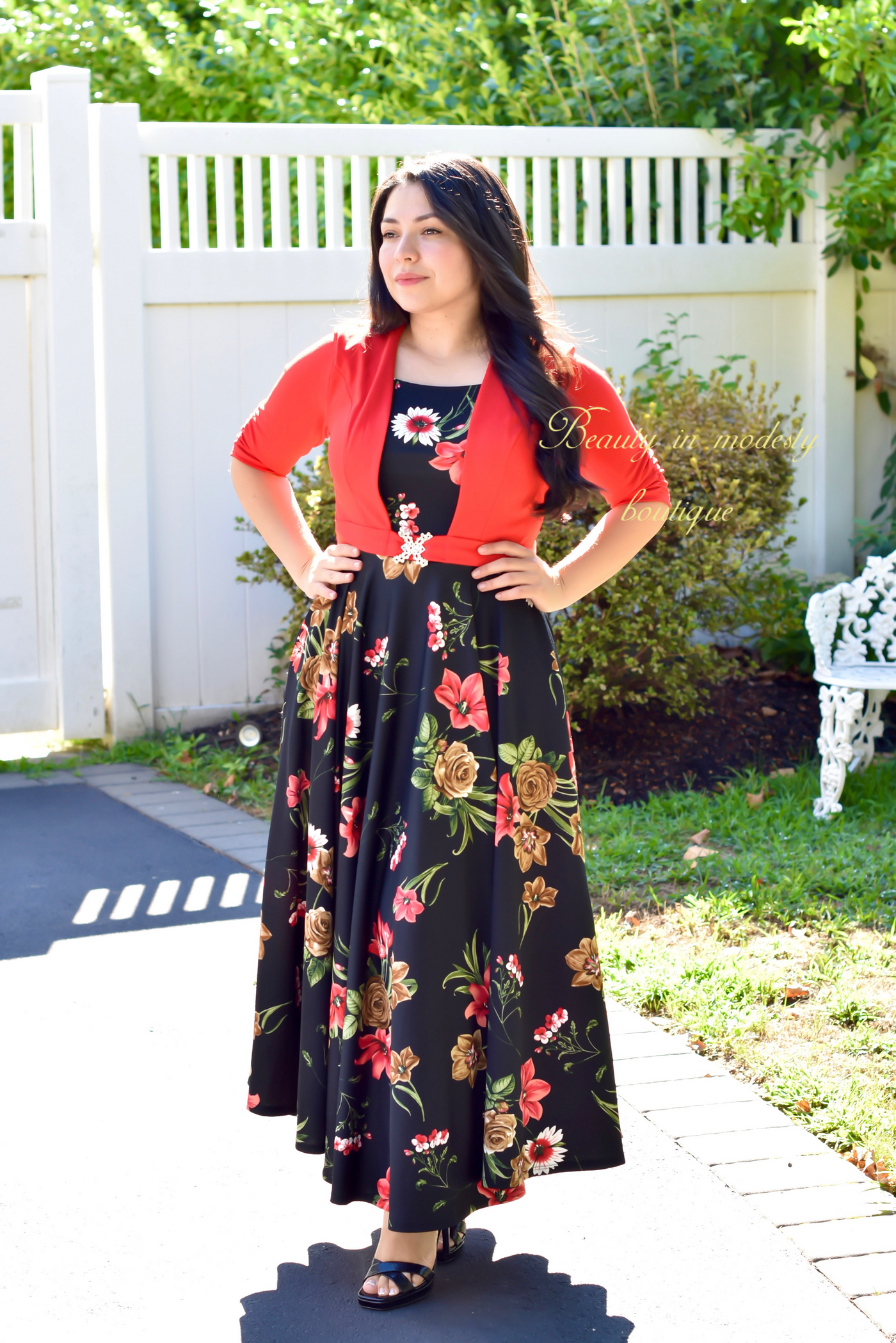 Esther Red1 Maxi Dress