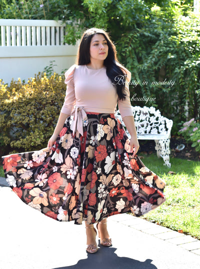 Liss Mauve Midi Dress