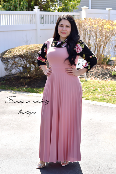 Rose Pleated Jumper Overall