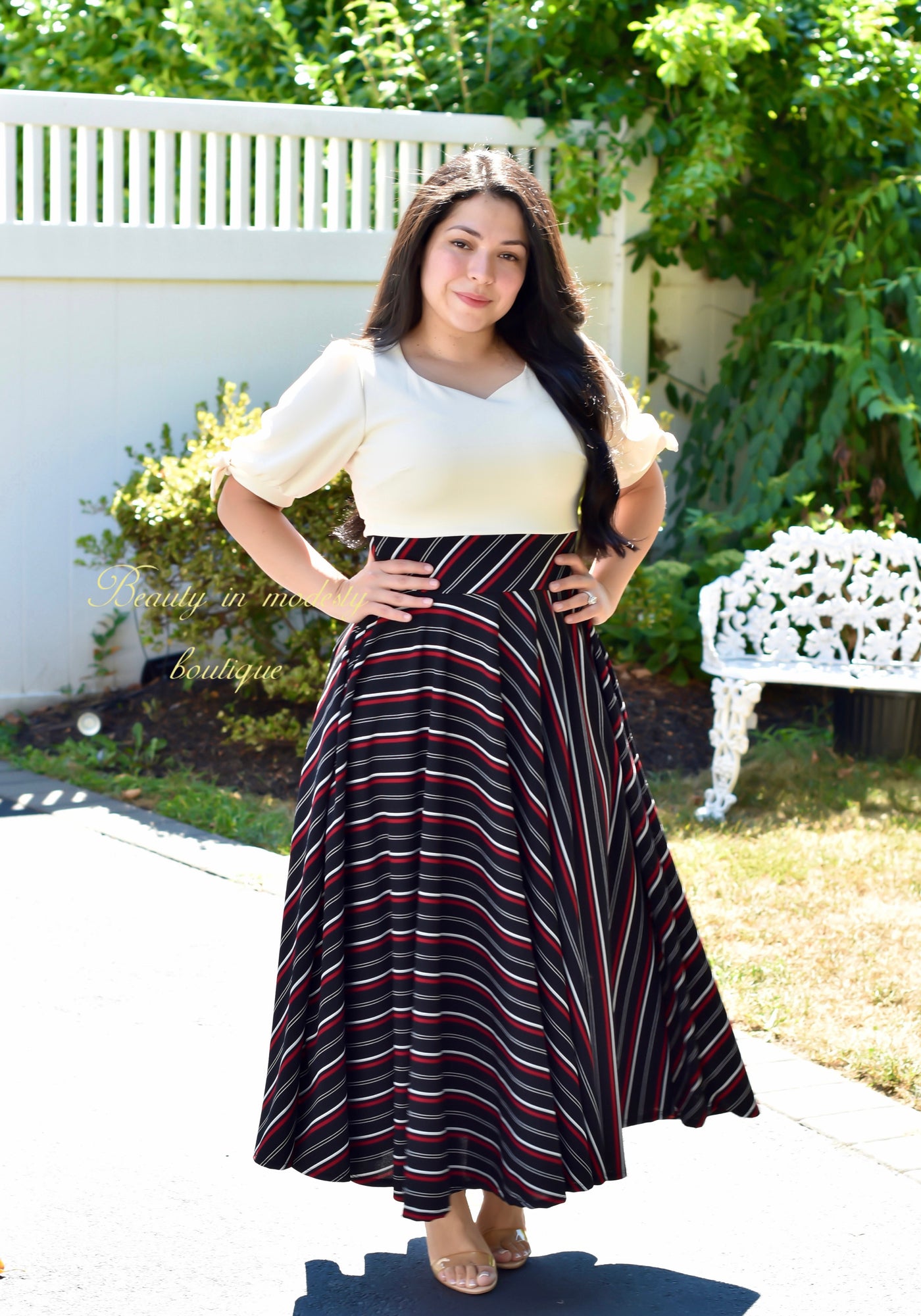 Aurora Cream Maxi Dress