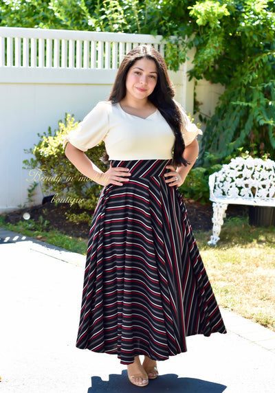 Aurora Cream Maxi Dress