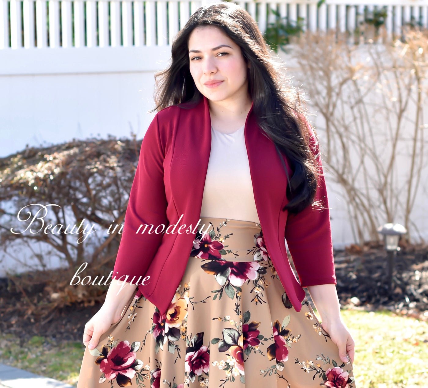 Burgundy Blazer