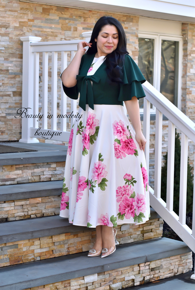 Arlet Green Midi Dress