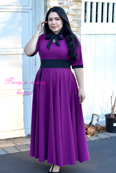 Valeria Purple Maxi Dress